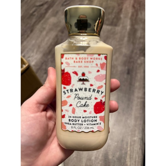 Bath & Body Works Other - Bath & Body Works Strawberry Pound Cake Body Lotion 8oz Bake Shop 80% full